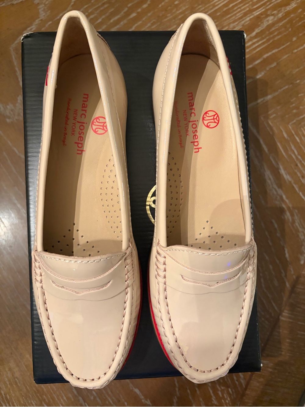 Marc Joseph Nude Patent East Village Loafers NIB